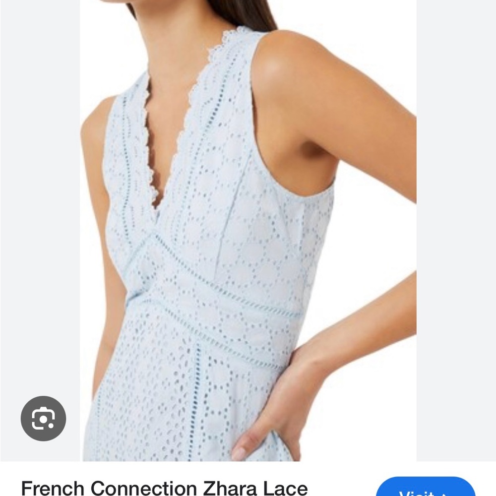 French Connection Sky Blue Lace Dress